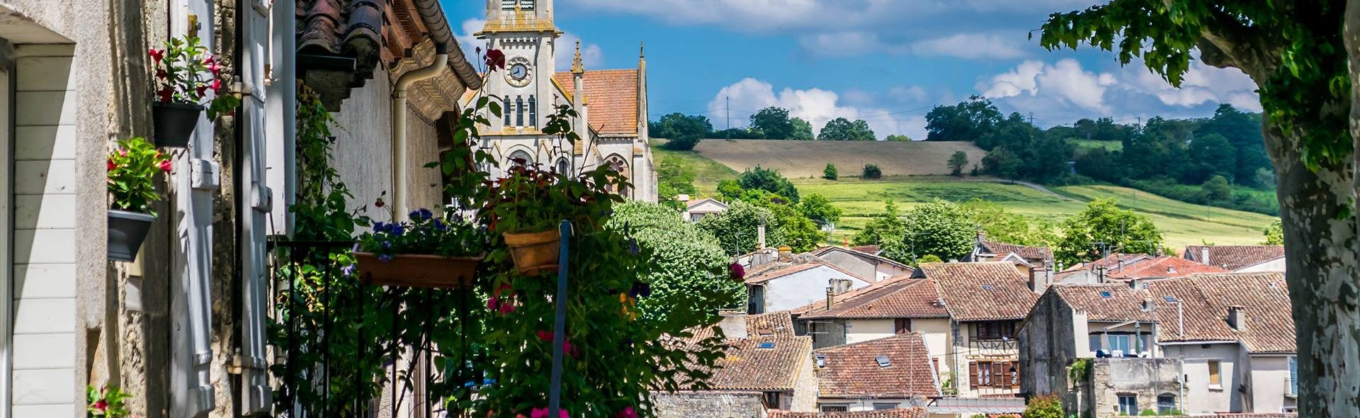 Le village de Nérac dans le Lot-et-Garonne (47)