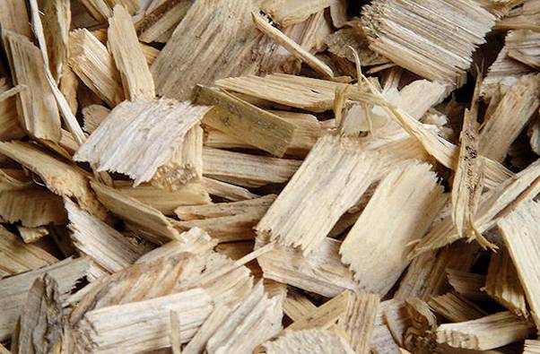 bois déchiqueté