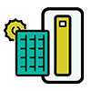 Pictogramme chauffe-eau solaire